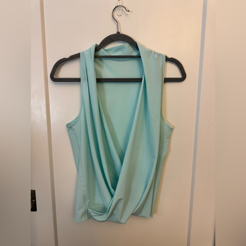 Light Blue Draped Sleeveless Top from Lululemon